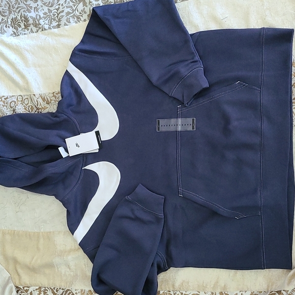Nike Tops - Nike 1X Swoosh Oversized Fleece Hoodie- Pit 28"-30"; Length 28"